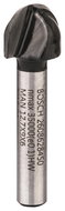 BOSCH Žlábkovací fréza, 6 mm, R1 6,3 mm, D 12,7 mm, L 9,2 mm, G 40 mm 2.608.628.450 - Milling Cutter