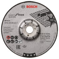 BOSCH Grinding wheels 76 × 4 × 10 mm, 2 pcs, Expert for INOX 2.608.601.705 - Grinding Wheel