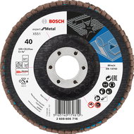 BOSCH Laminated grinding wheel X551, Expert for Metal 2.608.606.716 - Lamellar Disc
