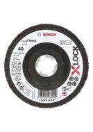 BOSCH 2608619197, X571, Best for Metal X-LOCK fíber legyezőtárcsa, hajlított változat, Ø 115, G 40 - Lamellás korong