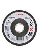 BOSCH Best for Metal System X-LOCK, angled version, flute plate, O 115 mm, G 80, X571 2.608.619.199 - Lamellar Disc