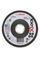 BOSCH 2608619203, X571, Best for Metal X-LOCK fíber legyezőtárcsa, hajlított változat, Ø 125 mm, G 80 - Lamellás korong
