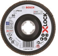 BOSCH Best for Metal System X-LOCK, angled version, plastic blade, O 125 mm, G 80, X571 2.608.621.76 - Lamellar Disc