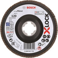 BOSCH Best for Metal systému X-LOCK, šikmá verze, plastový list, O 125 mm, G 120, X571 2.608.621.770 - Lamelový kotouč