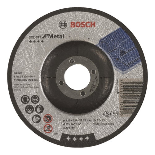 BOSCH Cutting wheel Expert for Metal A 30 S BF, 125 mm, 2.5 mm 2.608.600.221 - Cutting Disc - Main image