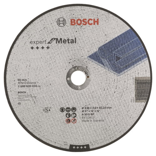 BOSCH Cutting wheel Expert for Metal A 30 S BF, 230 mm, 3.0 mm 2.608.600.324 - Cutting Disc - Main image