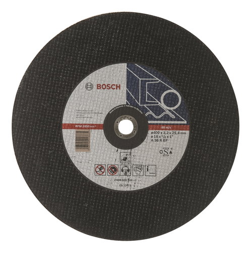 BOSCH Cutting wheel Expert for Metal A 36 R BF, 400 mm, 25,40 mm, 3,2 mm 2.608.600.544 - Cutting Disc - Main image