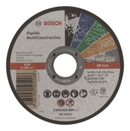 BOSCH Cutting wheel Rapido Multi Construction ACS 60 V BF, 115 mm, 1.0 mm 2.608.602.384 - Cutting Disc