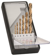 BOSCH Sada spirálových vrtáků do kovu HSS-TiN, Robust Line, 135° 2–8 mm, 6 kusů 2.607.010.530 - Drill Set