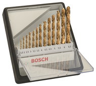 BOSCH Sada spirálových vrtáků do kovu HSS-TiN, Robust Line, 135° 1,5–6,5 mm, 13 kusů 2.607.010.539 - Drill Set