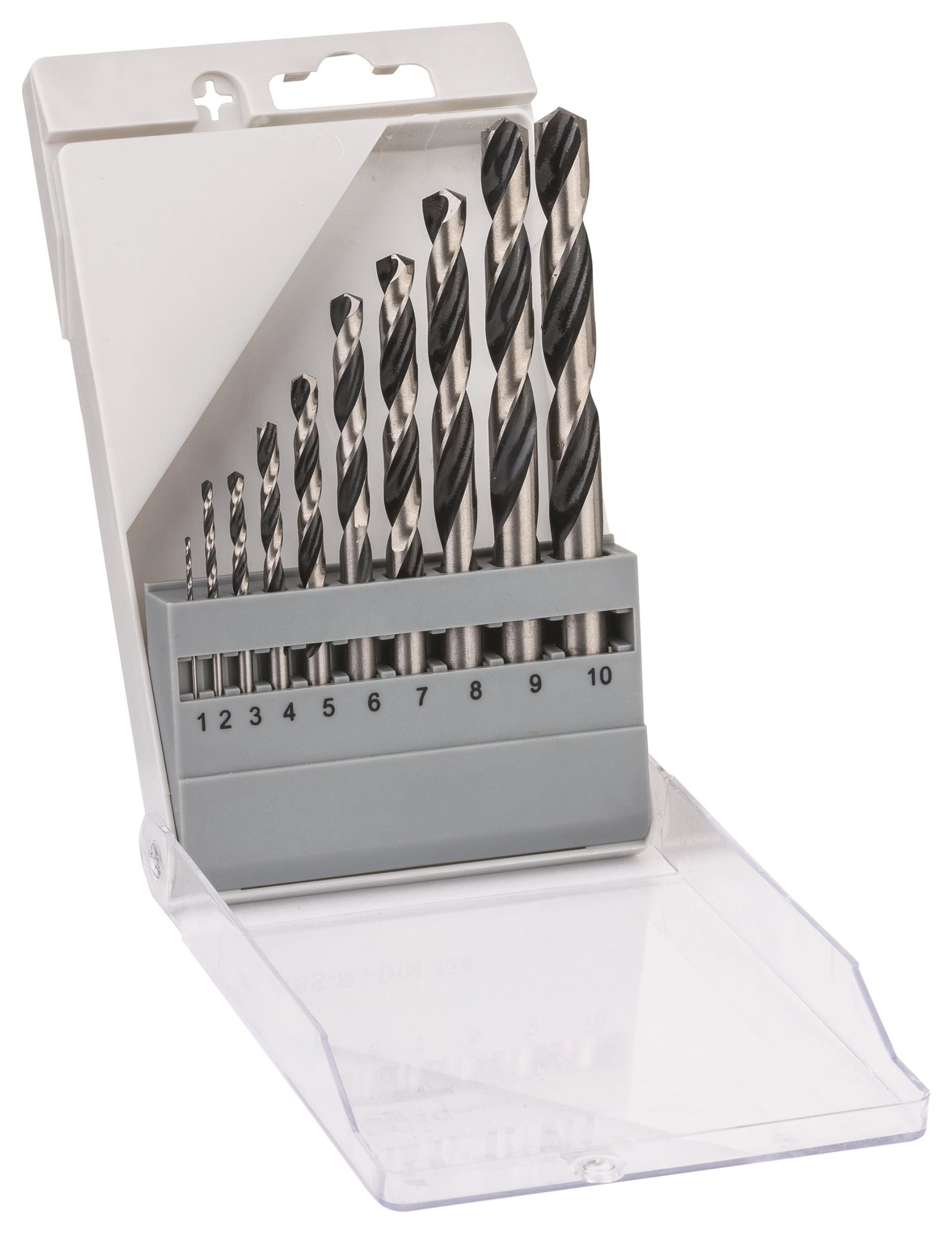 BOSCH 2608577348 PointTeQ HSS spirálfúró készlet, 10 db, 1-10 mm