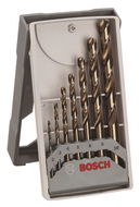 BOSCH 7dílná sada spirálových vrtáků do kovu HSS-Co, Mini-X-Line, 135° 2–10 mm 2.608.589.296 - Sada vrtáků