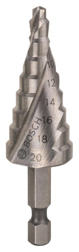 BOSCH Stepped HSS drill bit 4 - 20 mm, 1/4", 70.5 mm 2.608.597.524 - Drill Bit - Main image