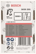 BOSCH Hřeby se zápustnou hlavou SK50 25G 1,2 mm, 25 mm, pozinkovaný 2.608.200.513 - Spikes