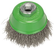 BOSCH Cup Brush, crimped wire, 75, Stainless steel 2.608.622.102 - Sanding Brush
