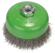 BOSCH Hrnkový kartáč, zvlněný drát, 100, nerezová ocel 2.608.622.103 - Sanding Brush