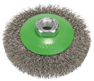 BOSCH 2608622108 Kúpos kefe, hullámosított, 100, rozsdamentes acél - Csiszolókefe