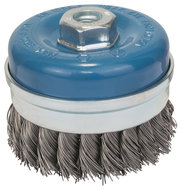 BOSCH Braided pot brush 90 mm, steel 1.608.614.001 - Cup Brush