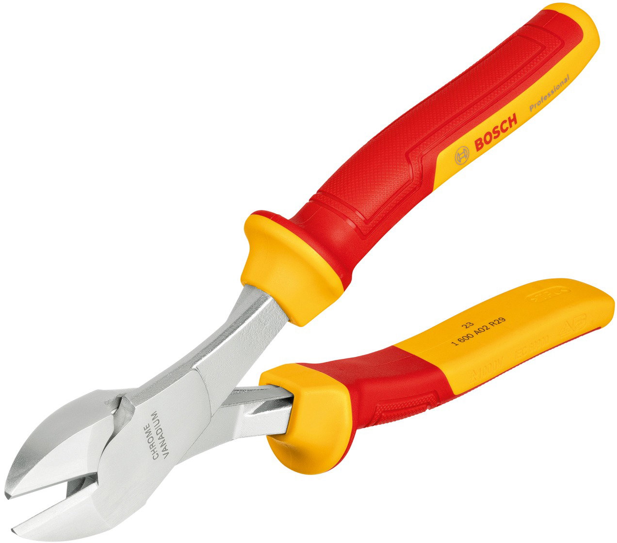 BOSCH 1600A02NE2 Professional VDE nagy teherbírású diagonális csípőfogó, 200 mm