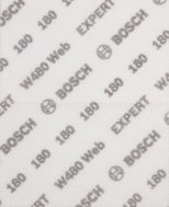 BOSCH EXPERT W480 Web 1/4 hand sanding mesh, 115 × 140 mm, G180 - Sanding belt