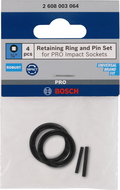 BOSCH Set of retaining ring and pin for PRO Impact Socket, 1", 4 pcs. - Attachment