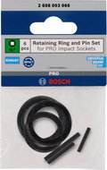 BOSCH Set of retaining ring and pin for PRO Impact Socket, 1", 6 pcs - Attachment