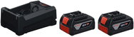 BOSCH Professional 2× akumulátor GBA 18 V, 5 Ah + nabíječka GAL 12 V/18 V-80 1.600.A03.CH1 - Charger and Spare Batteries