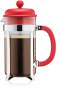 BODUM® CAFFETTIERA (1918-294) French press - 8 csészére (1 000 ml), piros színű - Dugattyús kávéfőző
