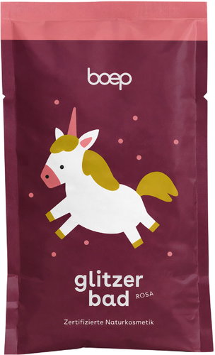 BOEP Natural Kids glitter bath pink 80 g - Bath bomb - Main image