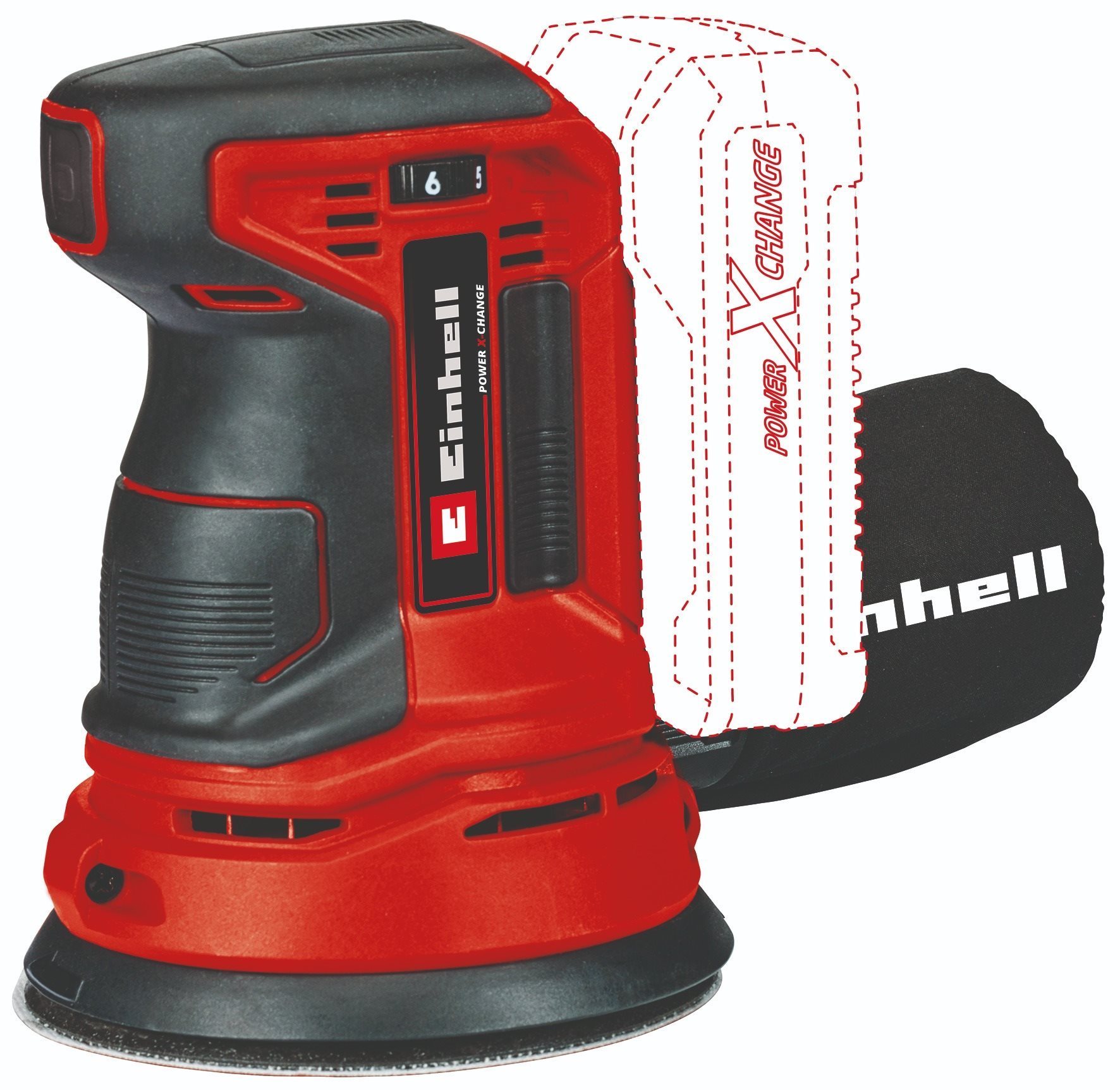 EINHELL akkus rezgőcsiszoló TE-RS 18 Li-Solo, 4462010 (akku nélkül)