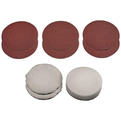 Einhell Polishing Coat and Grinding Wheel Set 9 pieces - Accessory Kit - Main image