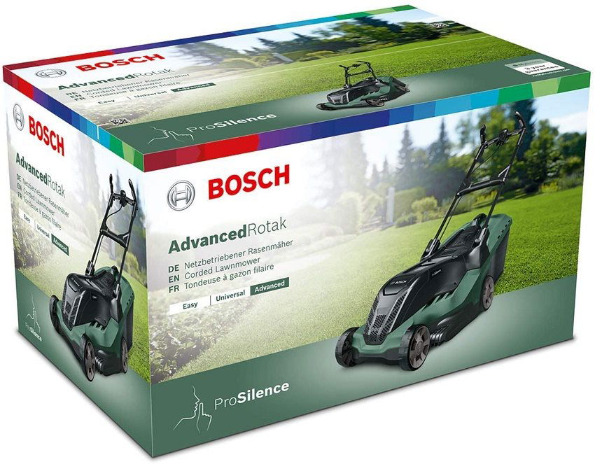 Bosch advancedrotak best sale 750 electric lawnmower