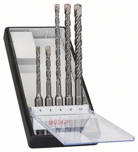 BOSCH RL set SDS plus-5 (5,6,6,8,10) 2.607.019.927 - SDS-plus Drill Bit Set - Main image