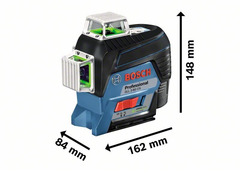 BOSCH GLL 3 80 CG BM1 L Boxx Professional Cross Line Laser