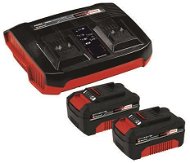Charger and Spare Batteries Einhell Starter Kit Power X-Change 2x18 V 4,0A h & 3A Twincharger - Nabíječka a náhradní baterie