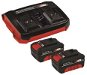 Nabíječka a náhradní baterie Einhell Starter Kit Power X-Change 2x18 V 4,0A h & 3A Twincharger - Nabíječka a náhradní baterie