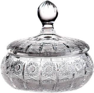 Bohemia Crystal Hand cut box with lid PK500 195mm Main image Bohemia Crystal Hand cut box with lid PK500 195mm - Storage Jar - Main image