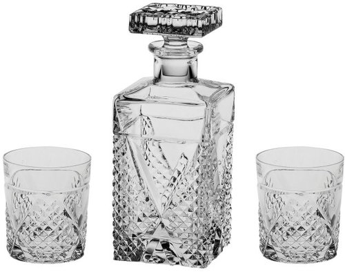 BOHEMIA CRYSTAL Megan Whisky-Set - 3-teilig - Whisky-Set - Hauptbild