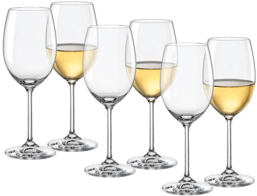Bohemia Class White Wine Glasses 6pcs - Glass - Main image
