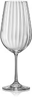 BOHEMIA CRYSTAL WATERFALL Red Wine Glasses 550ml 6 pcs - Glass