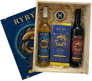 Bohemia Gifts Wooden Gift Crate XL - Star Sign - Pisces, 1.5L, 13% ABV - Gift Box