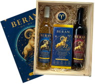 Bohemia Gifts Dřevěná dárková bedna XL - znamení zvěrokruhu - Beran, 1,5 l, 13 % vol. - Gift Box