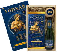 Bohemia Gifts Dřevěná dárková bedna - znamení zvěrokruhu - Vodnář, 0,2 l, 11 % vol. - Gift Box