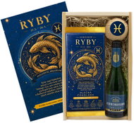 Bohemia Gifts Dřevěná dárková bedna - znamení zvěrokruhu - Ryby, 0,2 l, 11 % vol. - Gift Box