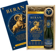 Bohemia Gifts Dřevěná dárková bedna - znamení zvěrokruhu - Beran, 0,2 l, 11 % vol. - Gift Box