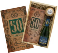 Bohemia Gifts Gift Crate for a Man's 50th Birthday, 0.2L, 11% vol. - Gift Box