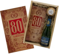 Bohemia Gifts Gift Crate for Men's 80th Birthday, 0.2L, 11% vol. - Gift Box