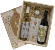Bohemia Gifts Gift Crate for a 40th Birthday XL for Women, 1.5L, 13% vol. - Gift Box