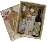 Bohemia Gifts Gift Crate for a 70th Birthday XL for a Woman, 1.5L, 13% vol. - Gift Box