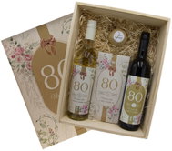 Bohemia Gifts Birthday Gift Crate for Her 80th Birthday XL, 1.5L, 13% vol. - Gift Box
